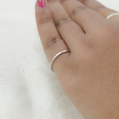 Classic Plain Gold Band Ring for Women – Minimalist Everyday Stackable Ring - Anirudh Jewels