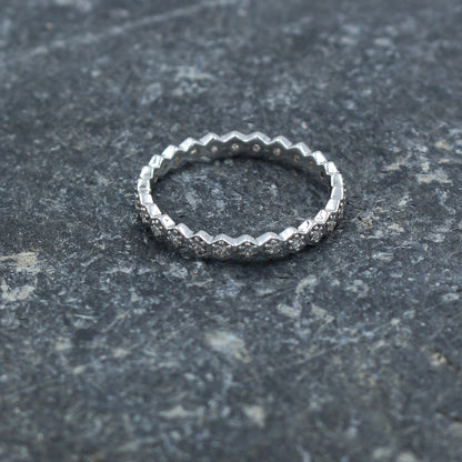 Diamond Eternity Band Gold Ring - Anirudh Jewels