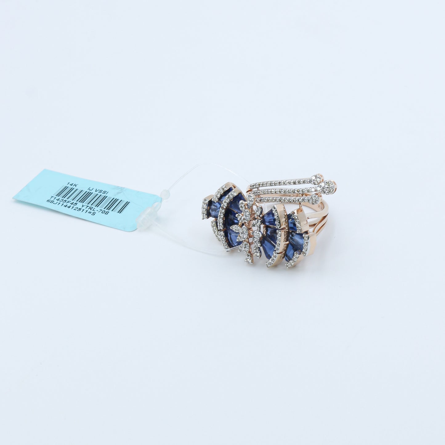 CVD Diamond & Royal Blue Cocktail Ring