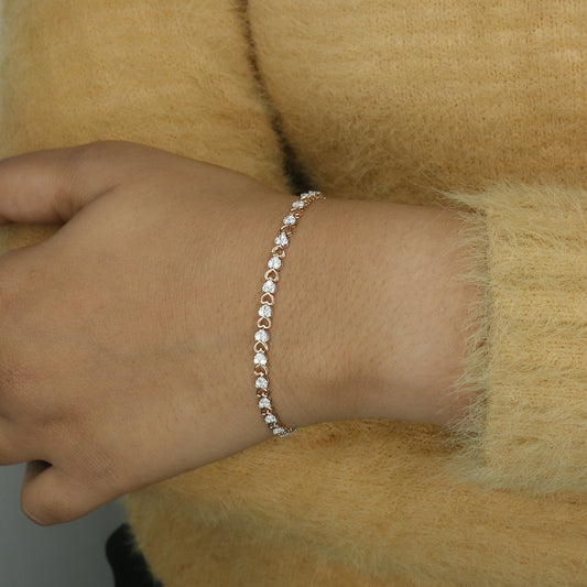Diamond Infinity Link Bracelet