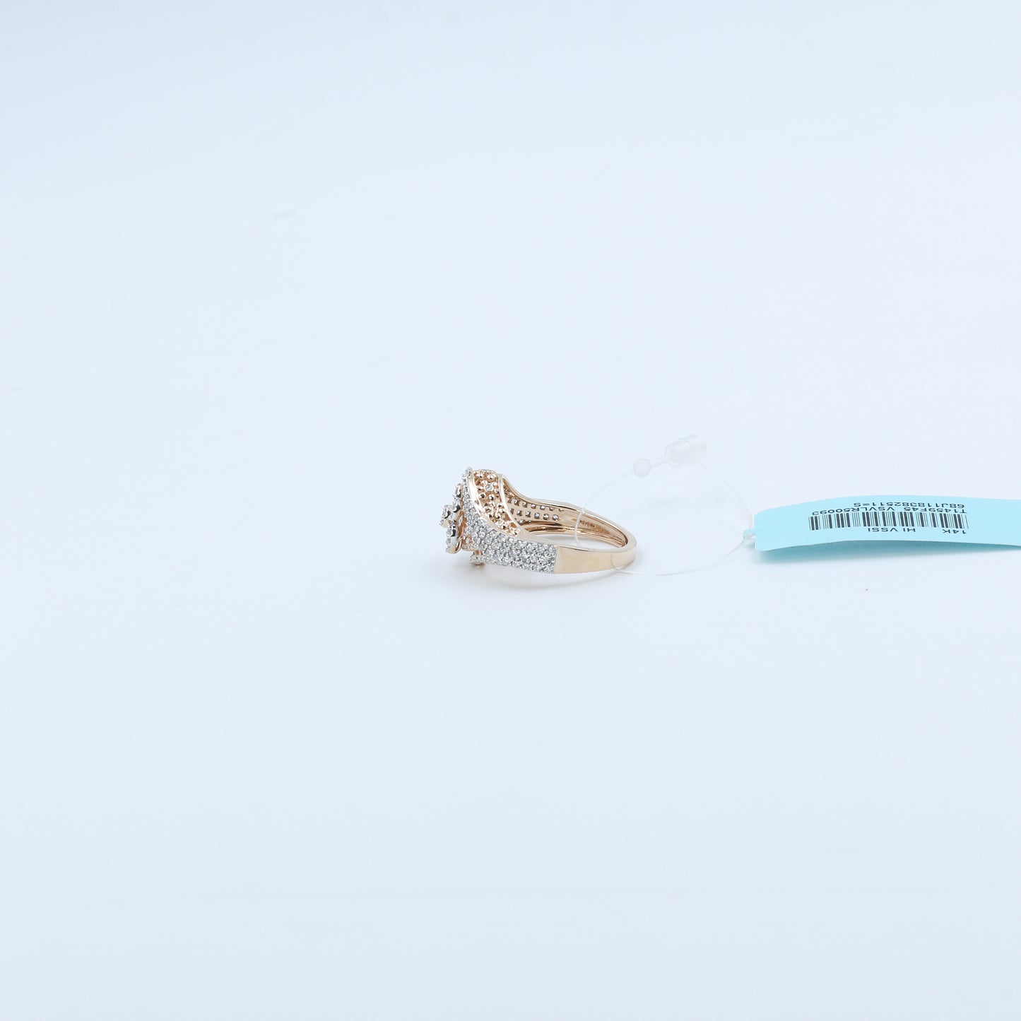 Diamond Wave Cluster Statement Ring