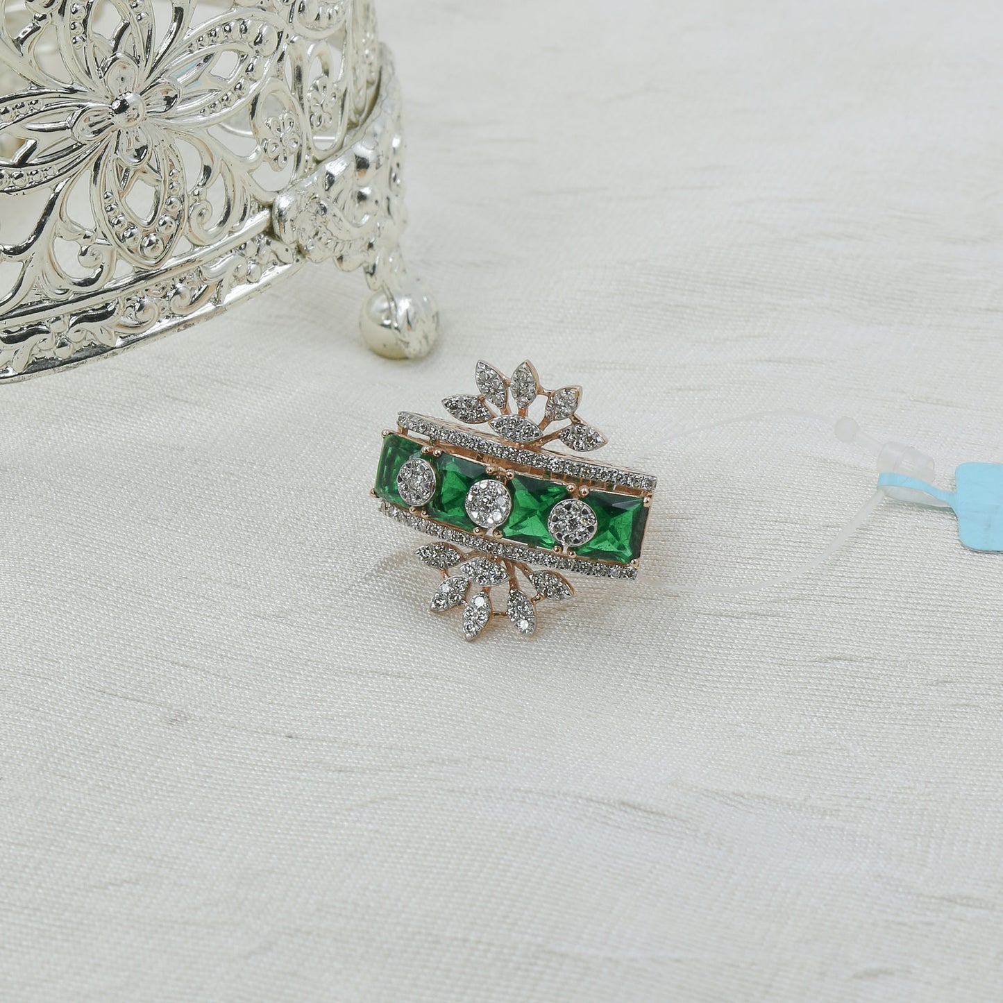 Diamond & Emerald Statement Ring