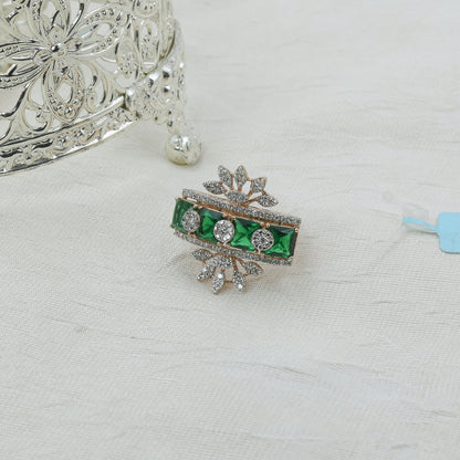 Diamond & Emerald Statement Ring