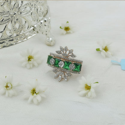Diamond & Emerald Statement Ring
