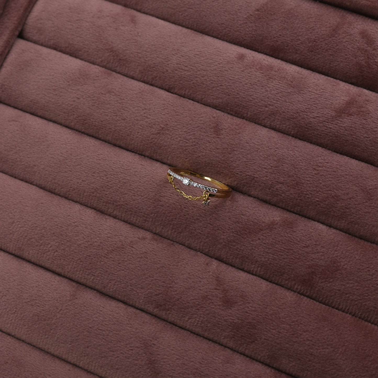 Yellow Gold Celestial Charm Diamond Ring