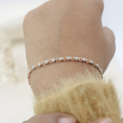 Diamond Infinity Link Bracelet