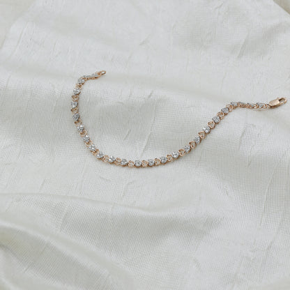 Diamond Infinity Link Bracelet