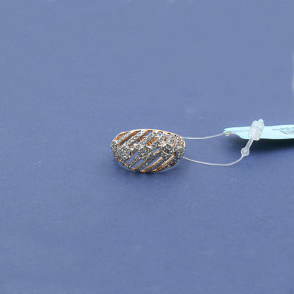 Diamond Entwined Lattice Statement Ring