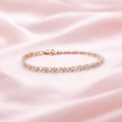 Diamond Infinity Link Bracelet