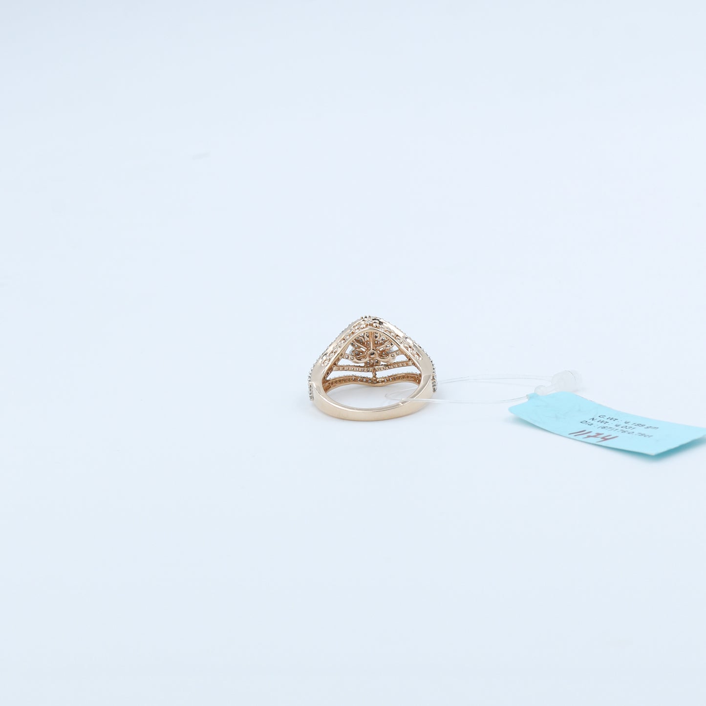 Diamond Wave Cluster Statement Ring