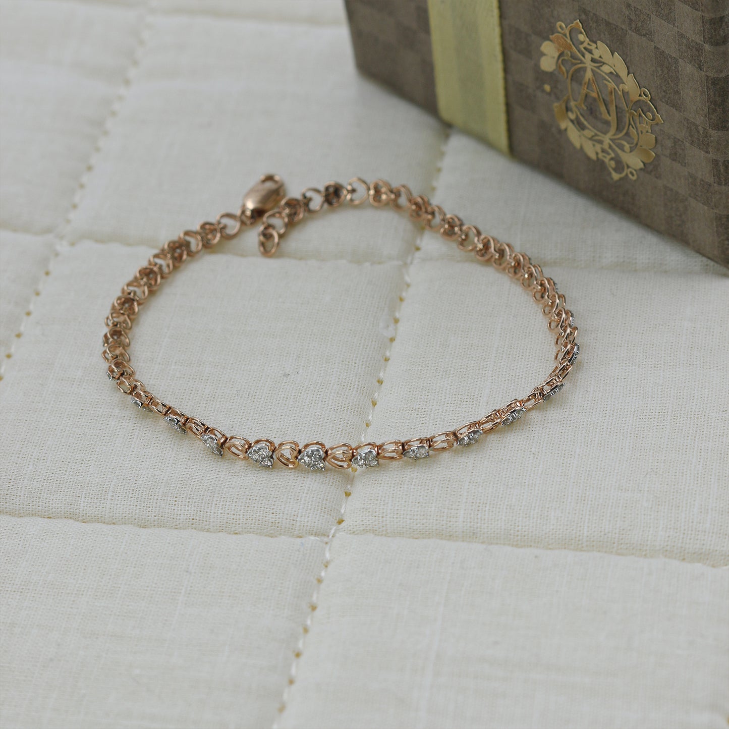 Diamond Infinity Link Bracelet