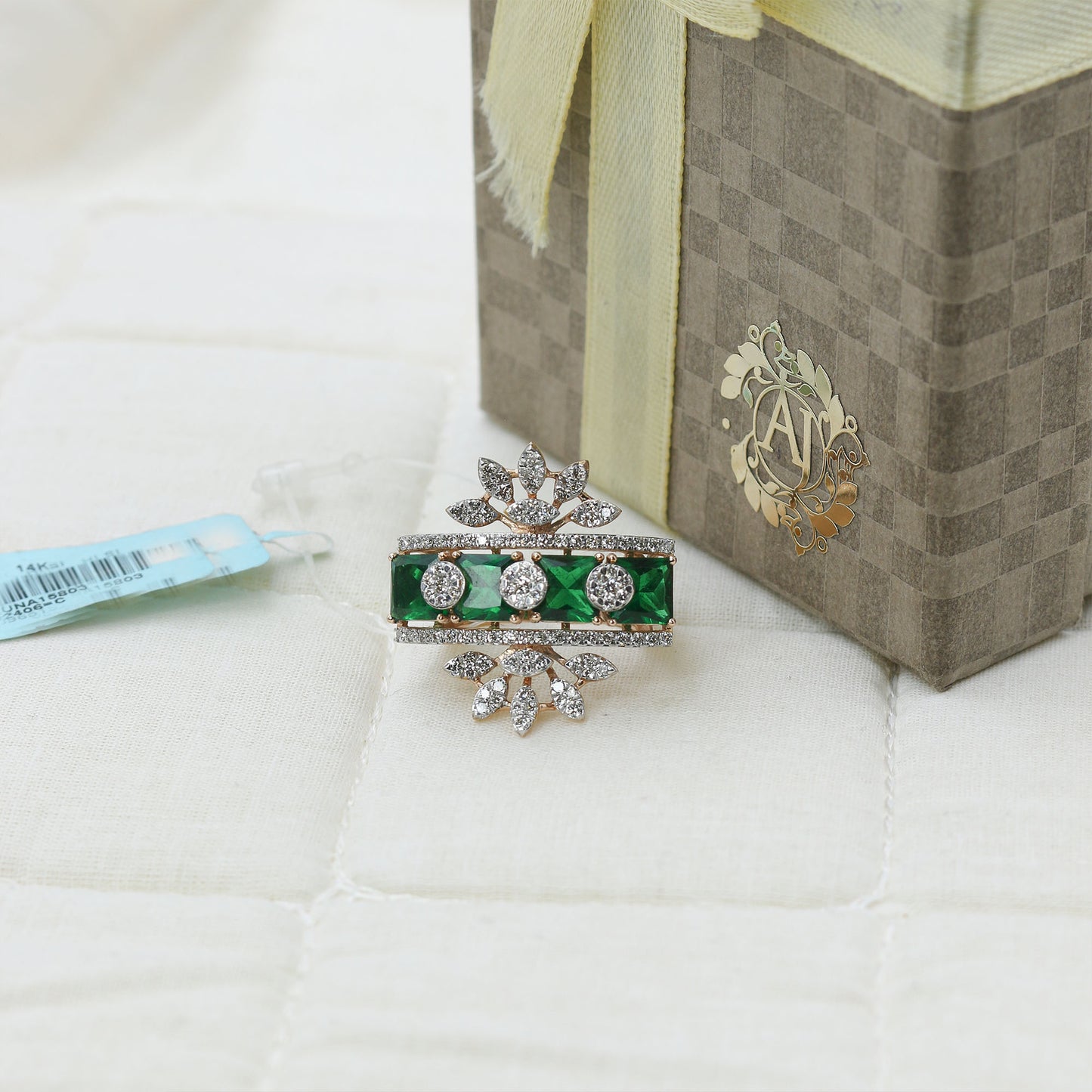 Diamond & Emerald Statement Ring