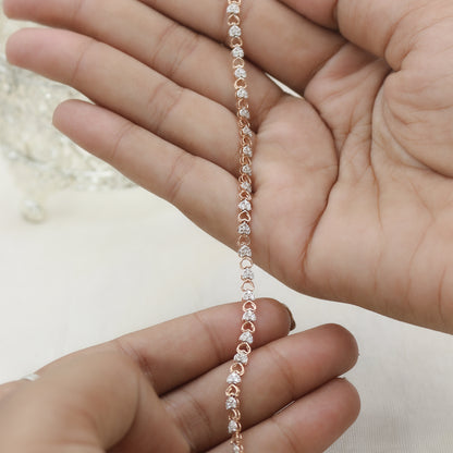 Diamond Infinity Link Bracelet