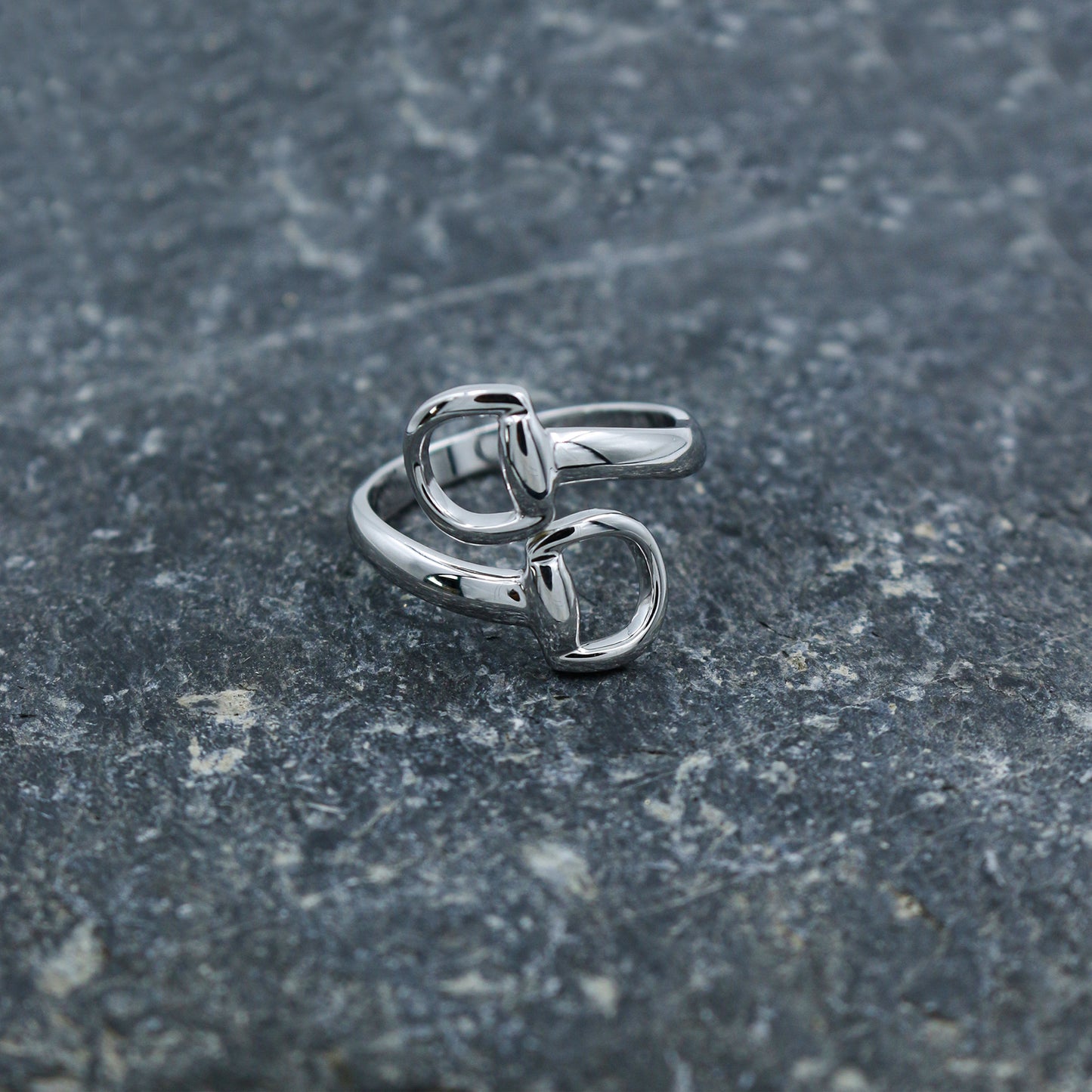 Equestrian-Inspired White Gold Ring