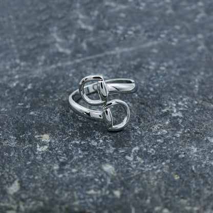 Equestrian-Inspired White Gold Ring