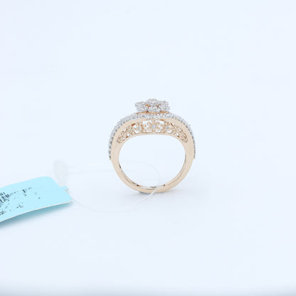 Diamond Wave Cluster Statement Ring