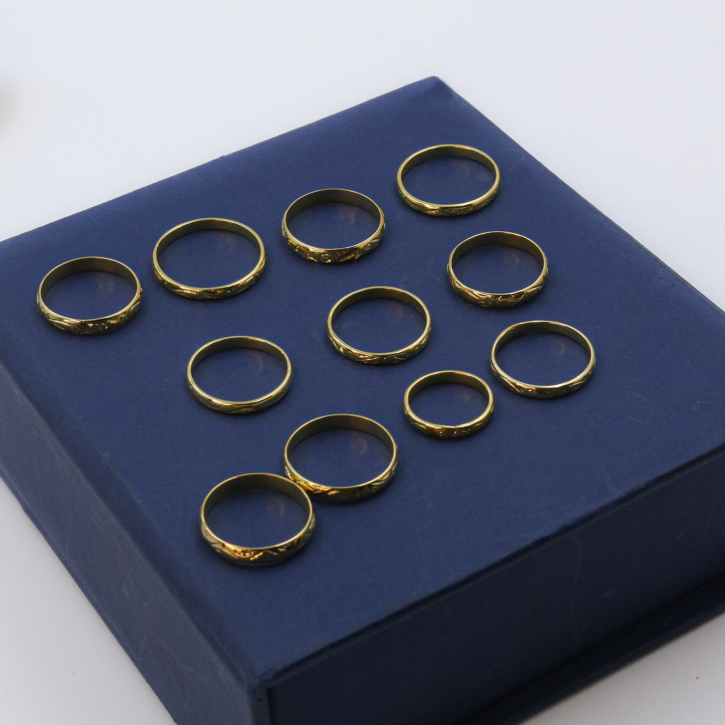 Yellow Gold Minimalist Open Hoop Ring – Single Piece