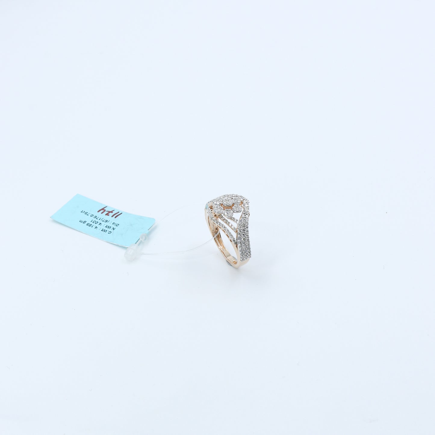 Diamond Wave Cluster Statement Ring