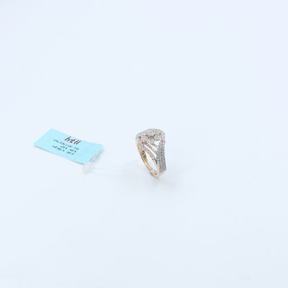 Diamond Wave Cluster Statement Ring