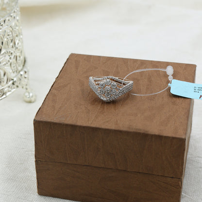 Diamond Wave Cluster Statement Ring