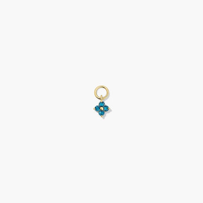 London Blue Topaz Drop Hoop Earrings for Women – Elegant Gold Gemstone Earrings - Anirudh Jewels