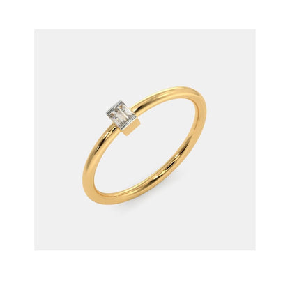 Baguette Solitaire Ring by Anirudh Jewel