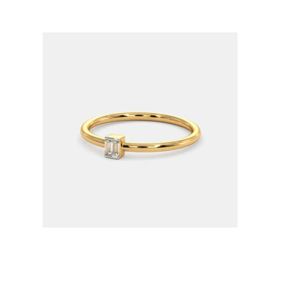 Baguette Solitaire Ring by Anirudh Jewel