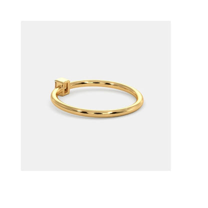 Baguette Solitaire Ring by Anirudh Jewel