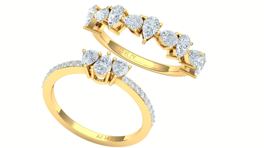 CVD Diamond Floral Cluster Cocktail Ring