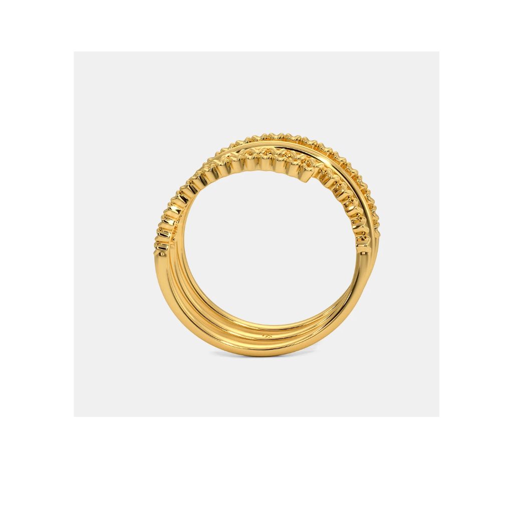Milgrian Wrap Ring by Anirudh Jewel Gold Statement Piece