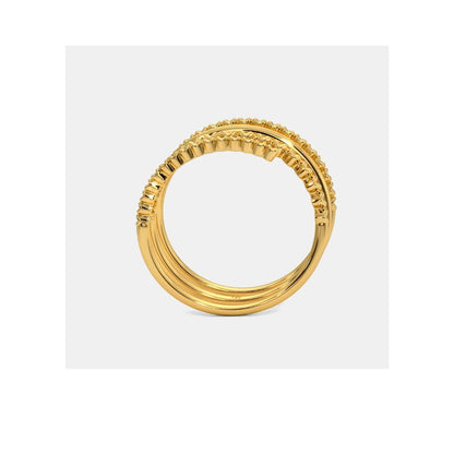 Milgrian Wrap Ring by Anirudh Jewel Gold Statement Piece