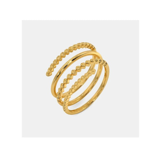 Milgrian Wrap Ring by Anirudh Jewel Gold Statement Piece