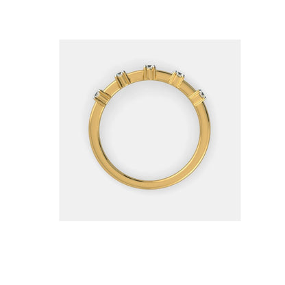 Elegant Diamond-Studded Gold Ring by Anirudh Jewel