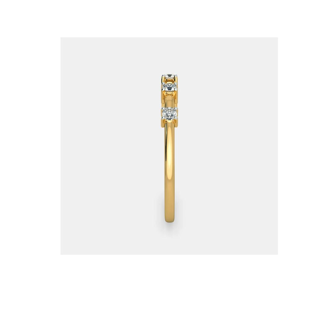 Elegant Diamond-Studded Gold Ring by Anirudh Jewel