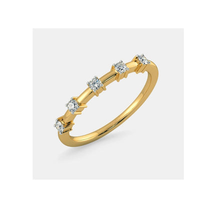 Elegant Diamond-Studded Gold Ring by Anirudh Jewel
