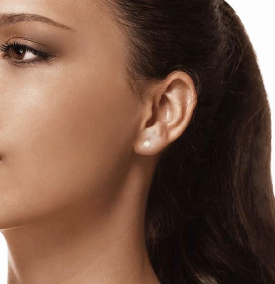 Opal and Gold Horizontal Stud Earrings