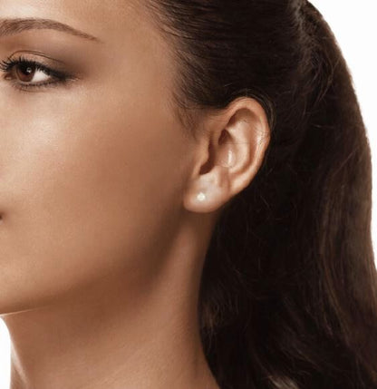 Opal and Gold Horizontal Stud Earrings