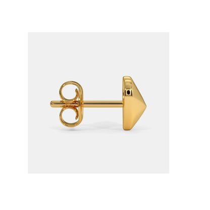 Modern Geometric Fan Stud Earrings