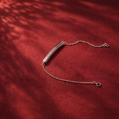 Minimal Diamond Bar Gold Bracelet - Anirudh Jewels
