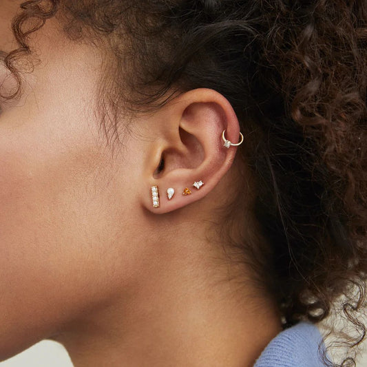 Diamond Pearl Stud Earrings for Women – Elegant Minimalist Gold Earrings - Anirudh Jewels