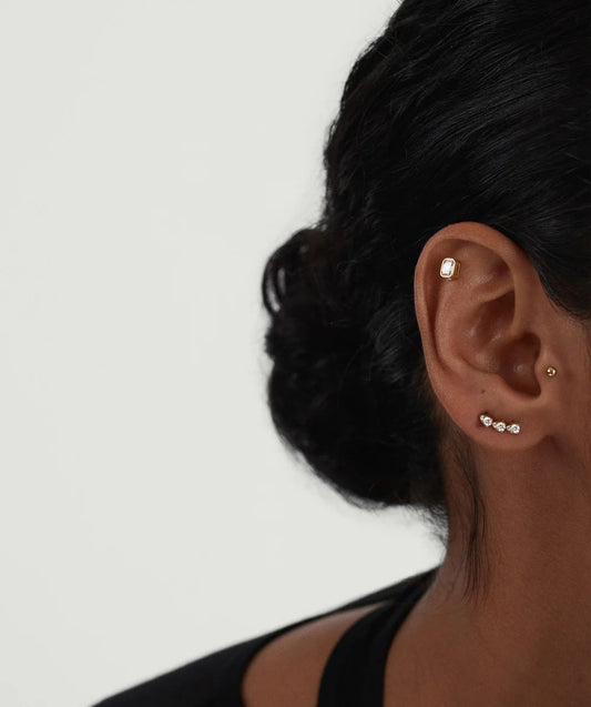 Diamond Cluster Stud Earrings for Women – Luxury CVD Diamond Gold Earrings - Anirudh Jewels