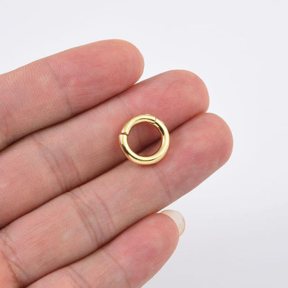 Minimalist Round Gold Lock Charm – Circular Lock Pendant - Anirudh Jewels