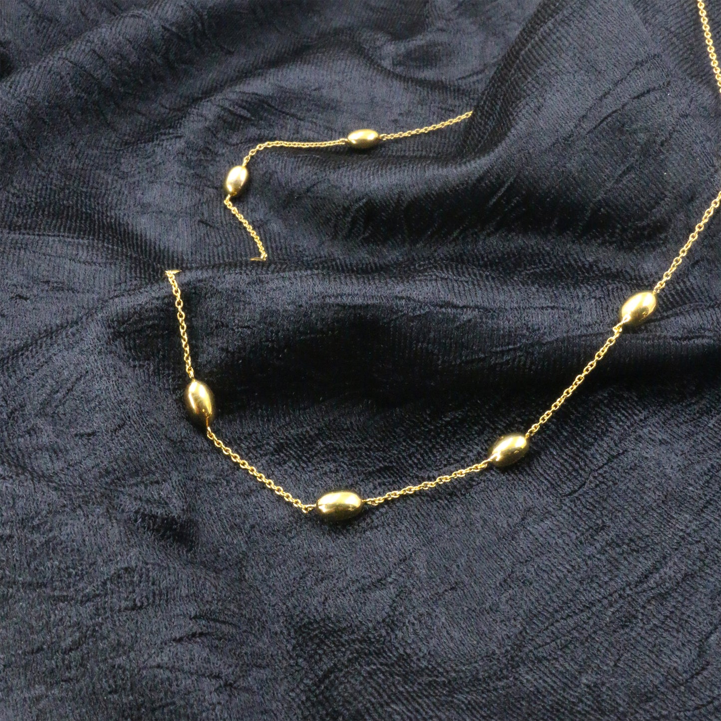 Minimal Gold Station Necklace - Anirudh Jewels