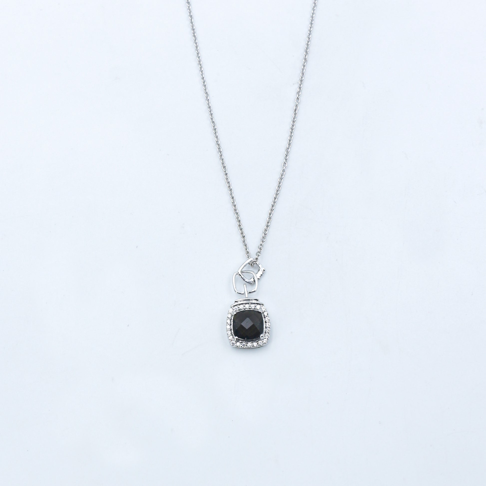 Black Onyx Diamond Gold Pendant Necklace - Anirudh Jewels