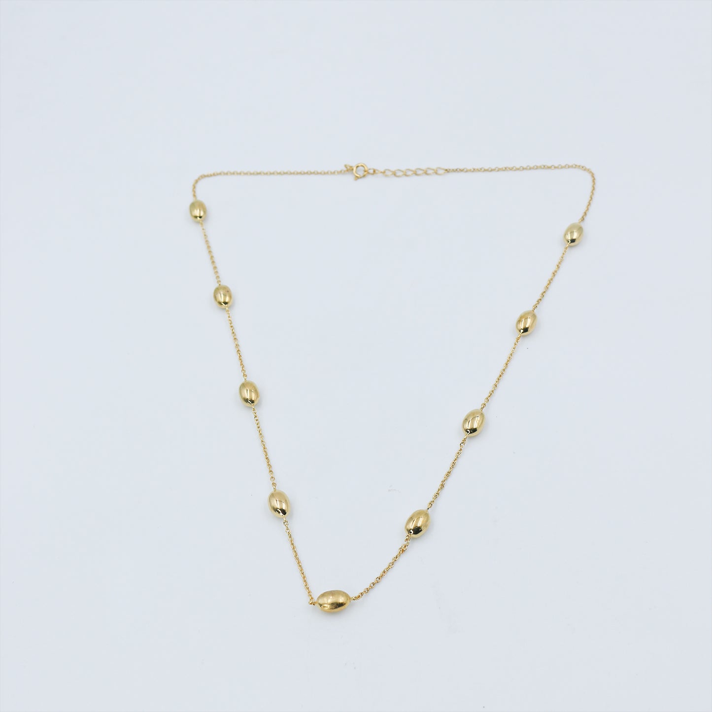 Minimal Gold Station Necklace - Anirudh Jewels