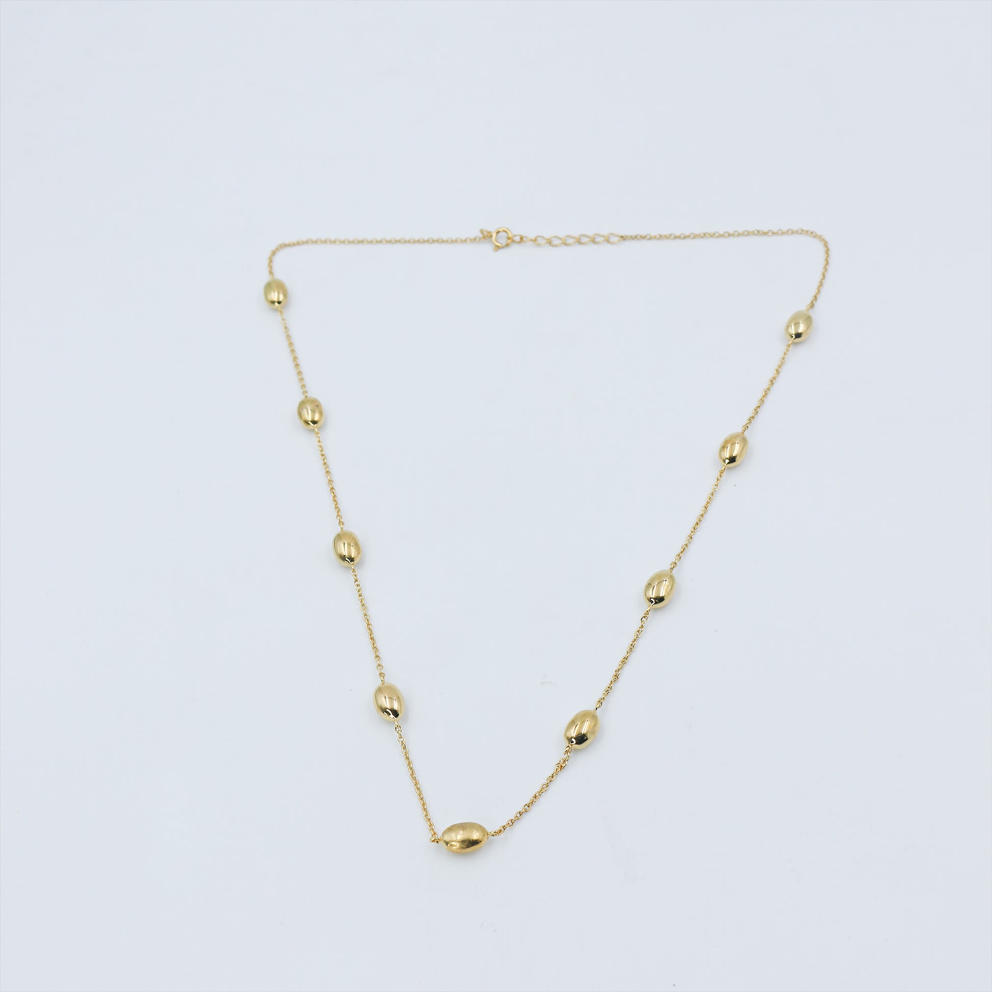 Minimal Gold Station Necklace - Anirudh Jewels