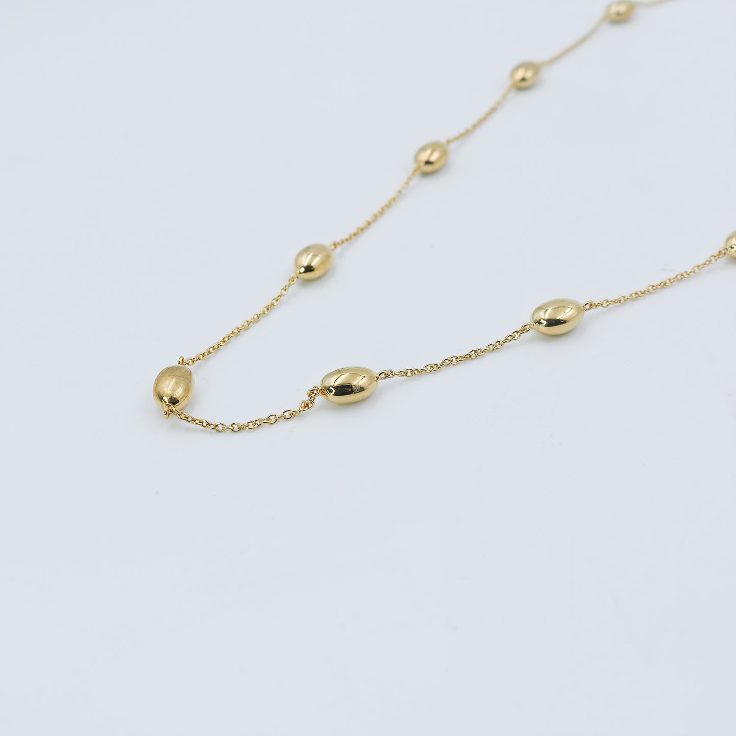 Minimal Gold Station Necklace - Anirudh Jewels