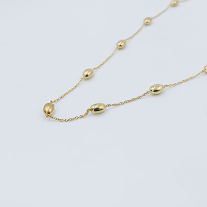 Minimal Gold Station Necklace - Anirudh Jewels
