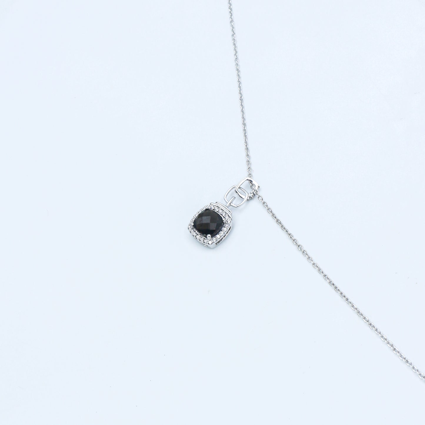 Black Onyx Diamond Gold Pendant Necklace - Anirudh Jewels