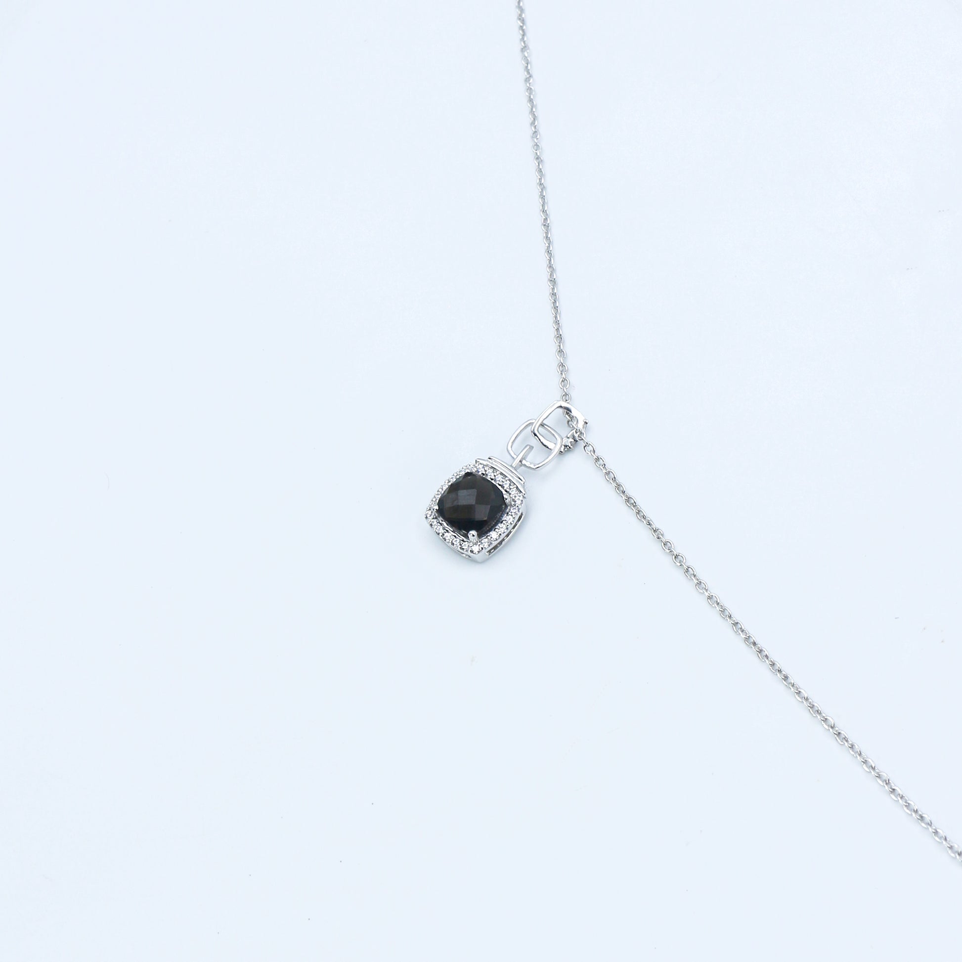 Black Onyx Diamond Gold Pendant Necklace - Anirudh Jewels